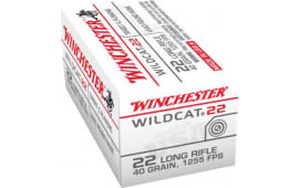Winchester Ammo WW22LRB Wildcat 22 LR 40 gr Lead Round Nose (LRN) (Bulk) - 500rd Box