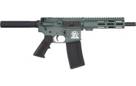 Great Lakes Firearms  AR-15 Pistol, .223 Wylde 7.5" Black Nitride Barrel, 7.25" M-LOK Rail, 7075 T6  Receiver, Charcoal Green Cerakote  - GL15223P CHG