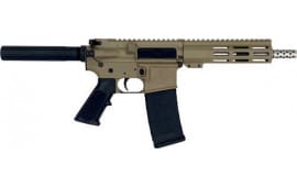 Great Lakes Firearms  AR-15 Pistol, .223 Wylde 7.5" Stainless Barrel, 7.25" M-LOK Rail, 7075 T6  Receiver, Flat Dark Earth Cerakote  - GL15223SSP FDE