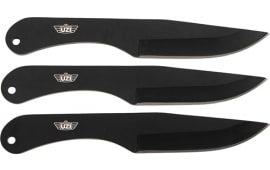 Uzi Accessories UZK-TRW-004 Throwing Knives IV Three, 8.25" Plain Black Stainless Steel