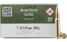 MagTech 762A Case -  7.62X51 M80 Ball, Brass Cased, Boxer Primed, 50 Rds / Box - 400 Round Case 
