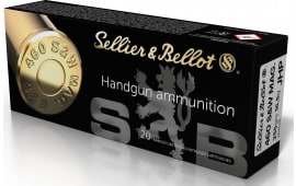 Sellier & Bellot SB460B Handgun 460 S&W Mag 255 gr Jacketed Hollow Point (JHP) - 20rd Box