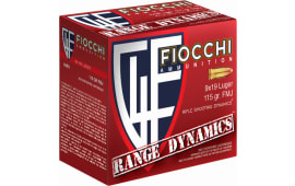 Fiocchi 9ARD100 Range Dynamics 9mm Luger 115 GR Full Metal Jacket - 1000rd Case