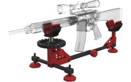 Birchwood Casey ESR Echo Shooting Rest made Black Steel with Red Accents, Non-Slip Rubber Feet, Windage & Elevation Adjustments