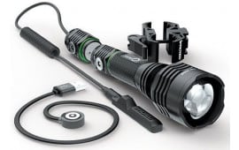 iProtec 6689 O2 Beam Long Range Series Black Anodized Aluminum Green 40/400 Lumens, Rechargeable
