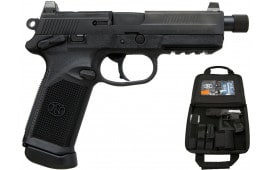 FN 66966 FNX Tactical 45 ACP  5.30" Threaded Barrel 15+1 ,  Matte Black , Night Sights , Manual Safety , Optics Ready