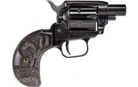 Heritage Manufacturing BK22B1BHWBRN2 Barkeep Boot .22LR 1" Black Wood Snake Grip Revolver
