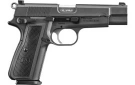 FN 66100256 High Power  9mm Luger  4.70" Barrel 17+1 , Textured Matte Black Steel Frame, Black Polymer Grip (Brown Grip Included)