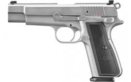 FN 66101116 High Power  9mm Luger  4.70" Barrel 10+1 , Stainless Steel Frame, Black Polymer Grip (Gray Grip Included)