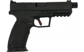 Tisas PX-9D Gen3 Duty Semi-Auto 9mm Pistol, 4.69" Bbl Threaded With Cap, 1-18 & 1-20 Rd Mag, Extended Mag Well, Fiber Optic Front Sight, Black, PX9DTH