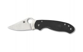 Spyderco C223PBK Para 3 Lightweight 2.92" Folding Clip Point Plain CTS BD1 SS Blade FRN Black Includes Pocket Clip