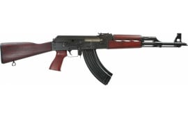 Zastava Arms AK-47 Semi-Automatic 7.62x39mm Rifle with Serbian Red Furniture, Buldged Trunnion, 1.5mm Receiver, and Chrome Lined Barrel - ZR7762SR