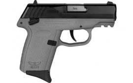 SCCY CPX1-CB Pistol, Gen 3, Semi-Auto 9mm Polymer Frame Pistol W/ Safety, Black Slide on Sniper Gray Frame, DAO 10+1, W/ 2 Mags- CPX1CBSGG3