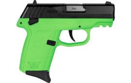 SCCY CPX1CBLGG3 CPX1-CB Pistol GEN 3 10rd BLACK/LIME w/SAFETY