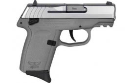 SCCY CPX1-TT Pistol Gen 3, Semi-Auto 9mm Polymer Frame Pistol W/ Safety, Stainless Slide on A Sniper Gray Frame, DAO 10+1, W/ 2 Mags - CPX1TTSGG3