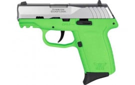 SCCY CPX2TTLGG3 CPX2-TT Pistol GEN 3 10rd SS/LIME w/O Safety