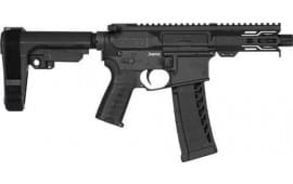 CMMG 22A5B9E-AB Pistol Banshee MK4 .22LR 4.5" 25rd Ripbrace Armor Black