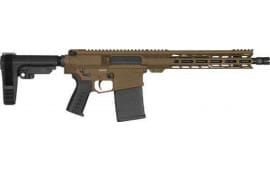 CMMG 38A928E-MB Pistol Banshee MK3.308WIN 12.5" 20rd Ripbrace Bronze