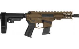 CMMG 57ABCAD-MB Pistol Banshee MK57 5.7X 28MM 5" 20rd Ripbrace Bronze
