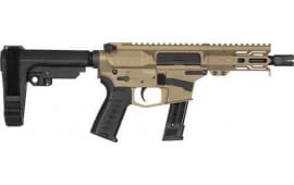 CMMG 92A17A4-CT Pistol Banshee MK17 5" 21rd Ripbrace Coyote TAN