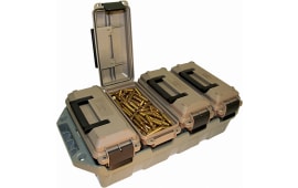 MTM Case-Gard AC4C AC4C Ammo Crate 30 Cal Rifle Dark Earth Cans/Army Green Crate Polypropylene 5" x 11.3" x 7.2" 15 lbs
