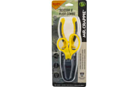Smiths Products 51297 Mr. Crappie Pliers & Scissor Combo Gray, Yellow Synthetic Handle