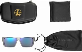 Leupold 179629 Switchback Polycarbonate Blue Mirror Lens Matte Gray Polyamide Wraparound Frame Includes Carrying Case, Bag, & Lens Cloth