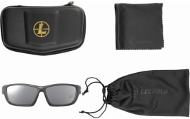 Leupold 181280 Packout Polycarbonate Shadow Gray Lens Matte Black Polyamide Wraparound Frame Includes Carrying Case, Bag, & Lens Cloth