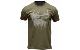 Springfield Armory GEP8605S 2020 Elk Mens T-Shirt Military Green Short Sleeve Small