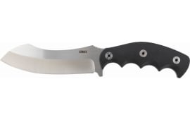 CRKT 2866 Catchall 5.51" Fixed Sheepsfoot Plain Satin Brushed 8Cr13MoV Blade Green Black w/Rubber Overlay Handle