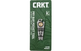 CRKT 9913 Pry Cutter Keychain Tool Silver Stainless Steel 2.61" Long Features Bottle Opener/Cord Cutter//Hex Wrench & Bit