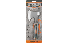 Outdoor Life OLAXE001OGN Camp 3" Axe Axe w/Hammer 7Cr17MoV High Carbon SS Blade 8" Long Fixed