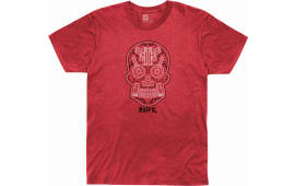 Magpul MAG1217612S Sugar Skull Men's T-Shirt Red Heather Short Sleeve Small