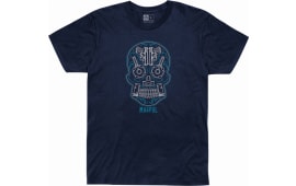 Magpul MAG1217411M Sugar Skull Men's T-Shirt Navy Heather Short Sleeve Medium