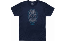 Magpul MAG1217411XL Sugar Skull Men's T-Shirt Navy Heather Short Sleeve XL