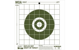 Sport Ridge 03715 Sport Ridge Reflex Dot Sight-in Target MOA Reflex Dot Premium Durable Paper Target 10" x 10" 25 Per Pkg