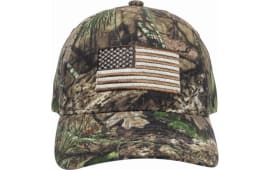 Outdoor Cap 202722-1-3 USA Flag Mossy Oak Break-Up Country Hook & Loop Osfa Unstructured