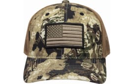 Outdoor Cap USA-170 USA Flag Veil Whitetail/Brown Adjustable Snapback Osfa Structured
