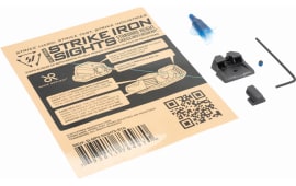 Strike Industries MP9-SIGHTS-STN Iron Sights Standard Height Black Stainless Steel for S&W M&P, M2.0, SD9 VE, SD40 VE