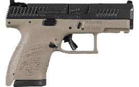 CZ-USA 89561 P-10 S 3.50" 12+1 Flat Dark Earth Polymer Frame Black Steel Slide Flat Dark Earth Polymer Grip Fixed Tritium Nights Sights Reversible Mag Release