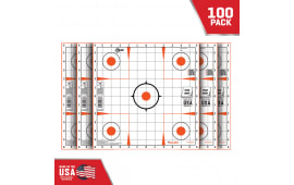 EZ-Aim 15333-100 Sight-In Shooting Target Grid Self-Adhesive Paper Target 12" x 12" 100 Per Pack