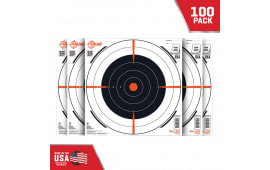 EZ-Aim 15334-100 Shooting Target Bullseye Paper Target 12" x 12" 100 Per Pack