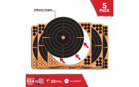 EZ-Aim 15317-10 EZ Aim Splash Paper Bullseye Black/Orange 12" x 12" 10 Per Pkg