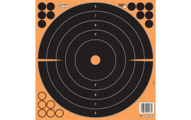 EZ-Aim 15317-25 EZ Aim Splash Paper Bullseye Black/Orange 12" x 12" 25 Per Pkg
