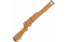 Allen 13172 Firearm Sock made of Coyote Silicone-Treated Knit with Custom ID Labeling Holds Rifles with Scope or Shotguns 52" L x 3.75" W Interior Dimensions