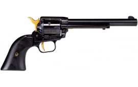 Heritage Mfg RR22B6-GLD Rough Rider  22 LR 6rd 6.50" Overall Black Oxide Steel with Black Laminate Grip & Gold Accents
