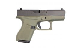 Glock 42 .380 ACP Sub Compact 6 Rd Conceal Carry Handgun 3.26" Barrel - Battlefield Green Finish - UI4250201BFG