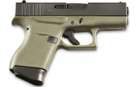 Glock 43 Sub-Compact Semi-Auto Pistol 9mm 6+1 Capacity Black Slide w/ Battlefield Green Frame - PI4350201BFG 