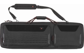 Allen Tac-Six Squad 42" Tactical Rifle Case, 600D Polyester, Laser-Cut MOLLE, Lockable, Black