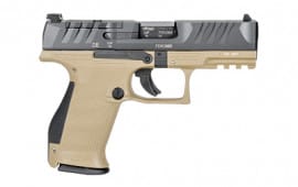 Walther PDP Semi-Automatic 9mm Compact Pistol, 4" Barrel - Two-Tone Tan - 2858444